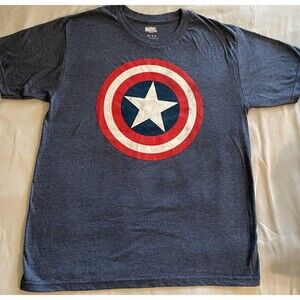 Marvel Captain America T-Shirt Size Medium 50/50 Faded Comics